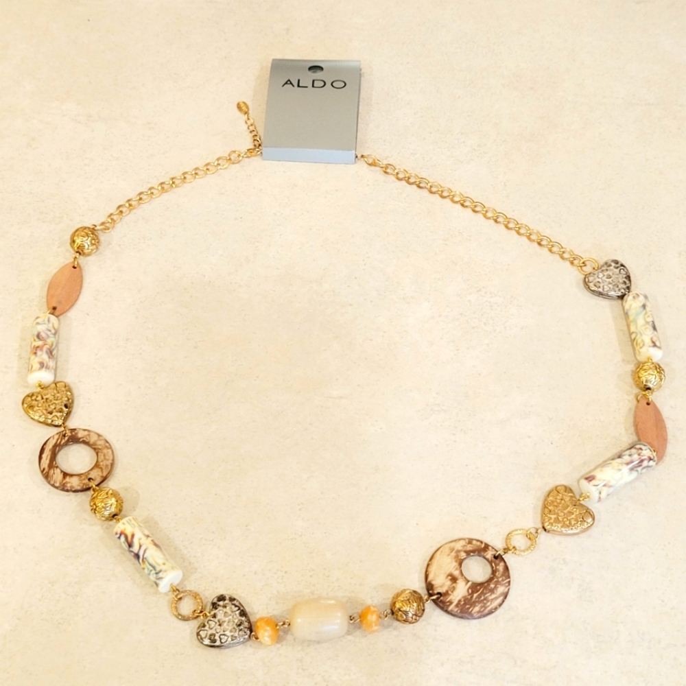 New ALDO Beaded Long Necklace New Fashion Jewelry